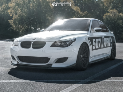 2008 BMW M5 Base - 20x9.5 9mm / 20x11 29mm - Forgestar F14 - Lowering Springs - 255/35R20 / 295/30R20