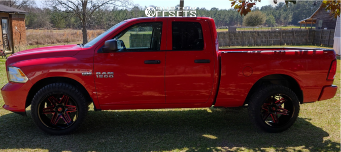 2017 Ram 1500 with 22x12 -44 Vision Razor and 33/12.5R22 Radar Renegade ...