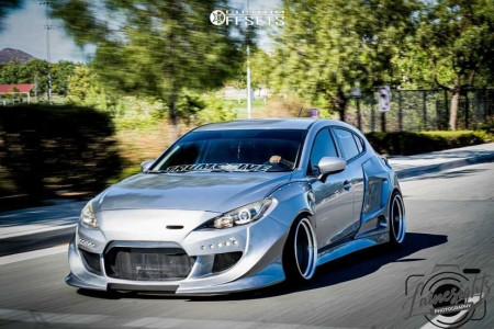 B-M　3点まとめて 2016 Mazda 3 with 18x11 -15 Work Meister L1 3p and 255/35R18