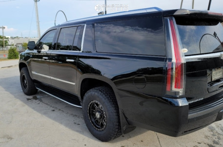 2018 Cadillac Escalade ESV with 17x8.5 0 Anthem Off-Road Rogue and 285 ...
