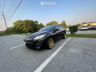 2011 Mazda 3 with 17x8 35 XXR 527 and 215/45R17 Landsail Ls988 and