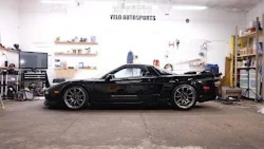 BLACKTUNERS。 2台セット 1992 Acura NSX with 17x8 37 Advan Rzii and 215/40R17 Dunlop