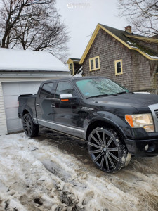 2010 Ford F-150 - 28x5.5 0mm - Velocity Vw28 - Leveling Kit - 195/25R28