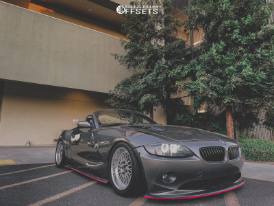 2004 BMW Z4 with 17x8 20 BBS Rc090 and 245/40R17 Federal