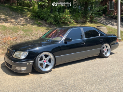1999 Lexus LS400 with 19x10.5 22 Kansei Knp and 245/35R19 Toyo