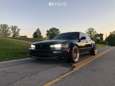 1995 Acura Legend with 18x9.5 15 Aodhan Ds06 and 285/35R18 Falken