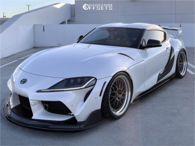 2021 Toyota GR Supra with 19x9.5 22 Work Vs Xx and 265/30R19 Toyo