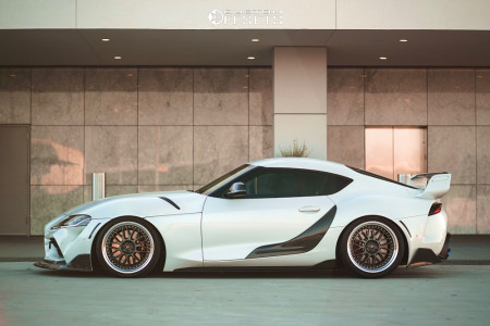 2021 Toyota GR Supra with 19x9.5 22 Work Vs Xx and 265/30R19 Toyo