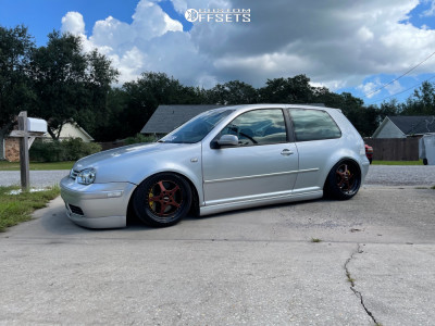 2002 Volkswagen Golf with 17x9 41 OZ Racing Mito and 195