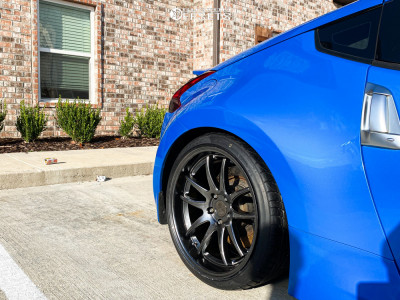 2009 Nissan 370Z with 19x9.5 35 Aodhan Ds02 and 235/45R19 Ohtsu