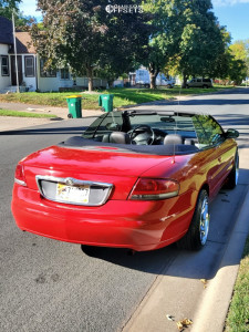 2004 Chrysler Sebring with 18x9.5 35 Aodhan Ds02 and 225/40R18 Vercelli ...