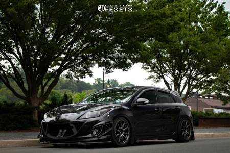 2011 Mazda 3 with 18x8.5 35 XXR 527 and 225/45R18 Achilles All