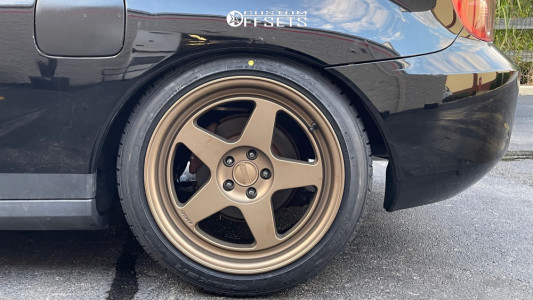 2003 Toyota Celica with 17x9 35 Kansei Knp and 225/45R17 Falken