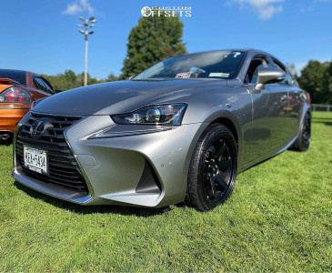 2017 Lexus IS350 with 18x9.5 38 AVID1 AV6 and 255/35R18 Ironman Imove