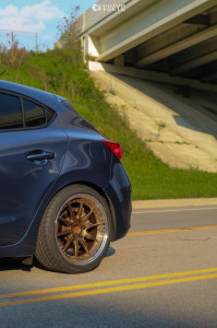 2017 Mazda 3 Sport with 18x8.25 35 Aodhan Ds07 and 225/40R18