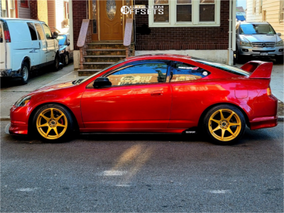 2002 Acura RSX Base - 17x9 30mm - MB Wheels Battles - Coilovers - 225/45R17