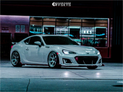 2017 Subaru BRZ with 18x9.5 36 AVID1 AV6 and 255/35R18 Michelin