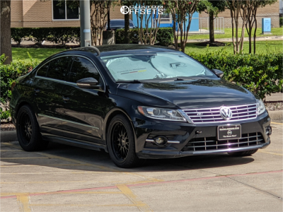 2013 Volkswagen CC R-Line - 18x9 35mm - JNC Jnc005 - Stock Suspension - 265/35R18