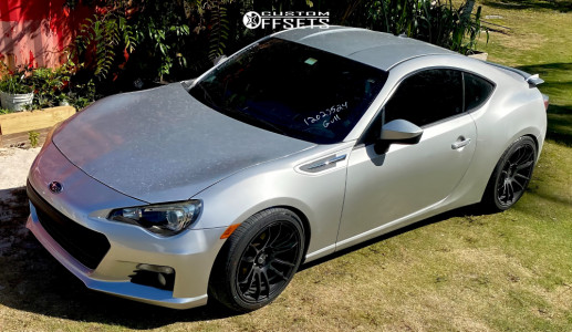 2013 Subaru BRZ with 18x9.5 38 AVID1 AV20 and 245/40R18 Crosswind