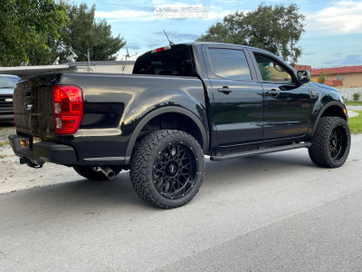 2021 Ford Ranger with 22x10 -19 Vision Rocker 412 and 33/12.5R22 Venom ...
