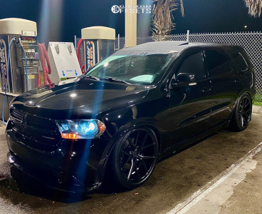 2013 Dodge Durango with 22x10.5 30 Verde Axis and 285/35R22 Lexani Lx ...
