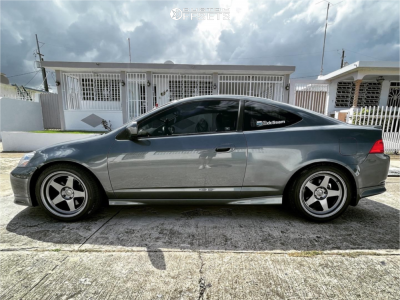 2005 Acura RSX with 17x9 22 Kansei Knp and 245/40R17 Toyo Tires