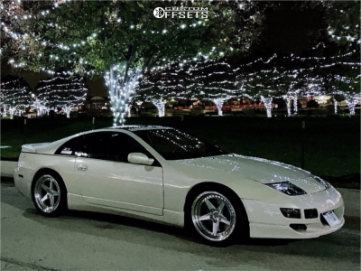 【てぃ〜えす】ワンオフout絞り【25-32】 1990 Nissan 300ZX with 18x9.5 30 Aodhan Ds05 and 245/40R18