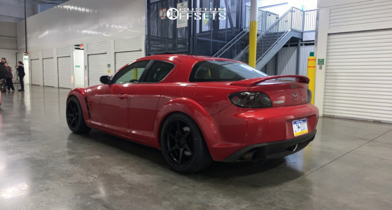 2004 Mazda RX-8 with 18x9.5 35 Anovia Titan and 275/35R18 Riken Raptor ...