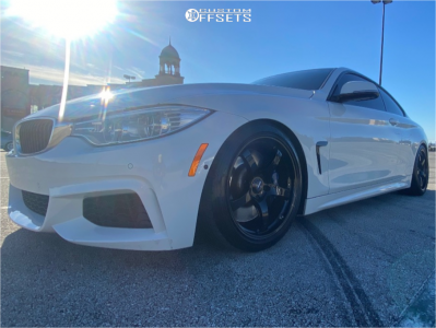 2016 BMW 435i with 18x9.5 22 Gram Lights 57cr and 255/35R18