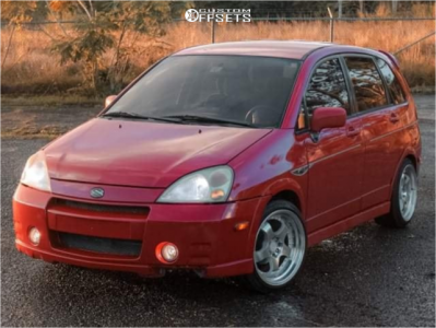 2002 Suzuki Aerio - 17x9 -29mm - Aodhan Ah03 - Stock Suspension - 215/40R17