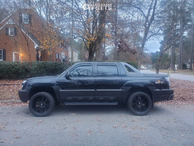 2002 Chevrolet Avalanche 1500 with 22x10 -25 Mazzi Hulk and 33