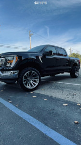 2021 Ford F-150 - 22x12 -44mm - Fuel Blitz - Leveling Kit - 33" x 12.5"