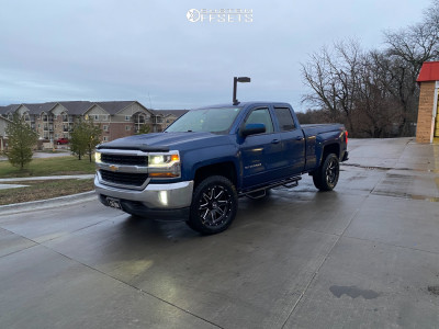 2018 Chevrolet Silverado 1500 - 20x9 0mm - Hostile Alpha - Leveling Kit - 275/60R20