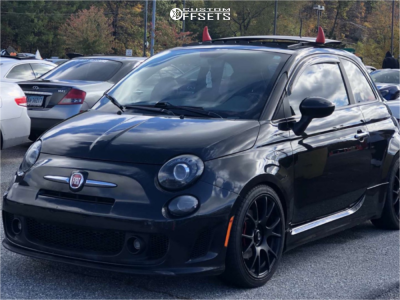 2013 Fiat 500 with 17x7.5 35 Competizione CV2 and 215/40R17