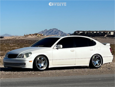 2003 Lexus GS430 with 18x9.5 40 Weds Bazreia and 225/35R18