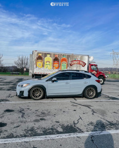 2019 Subaru Crosstrek with 18x9.5 38 AVID1 Av20 and 245/40R18 Vercelli
