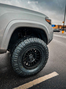 2017 Toyota Tacoma with 17x9 -25 Relations Race Wheels RR6H and 305 ...