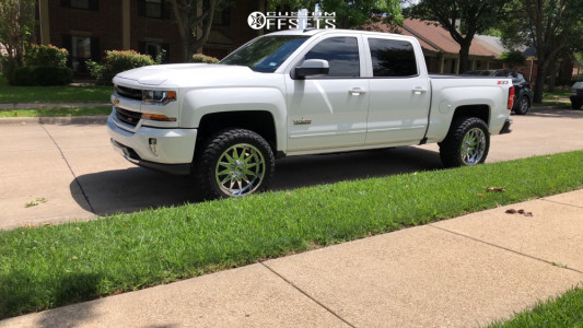 2017 Chevrolet Silverado 1500 - 20x10 -12mm - Xtreme Mudder Xm-312 - Leveling Kit - 33x12.5