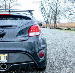 2016 Hyundai Veloster with 18x8.5 38 BBS Mr and 225/40R18 Zeta Meglio ...