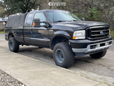 2002 Ford F-250 Super Duty with 17x10 -25 Vision Tactical and 33/12 ...