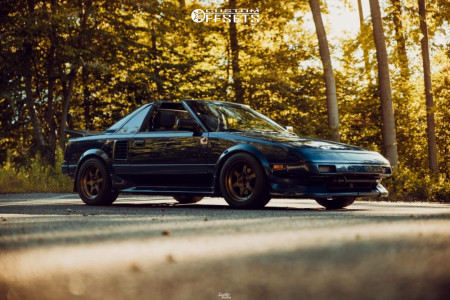 1988 Toyota MR2 with 15x7.5 25 Volk Te37v and 205/50R15 Toyo Tires