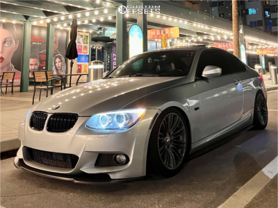 2011 BMW 335i Base - 18x8.5 32mm / 18x10 37mm - OEM Wheels Style 219m - Coilovers - 235/35R18 / 265/35R18