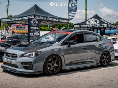 2016 Subaru WRX STI with 18x9.5 39 Volk Te37sl and 265/35R18