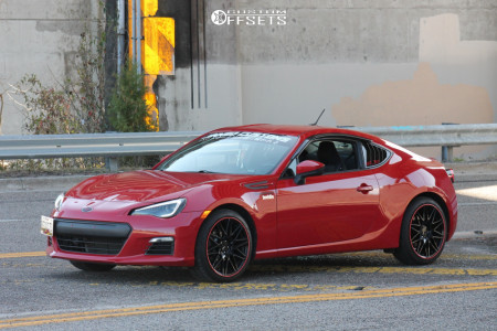 2013 Subaru BRZ with 18x8.5 45 Enkei Tms and 225/40R18