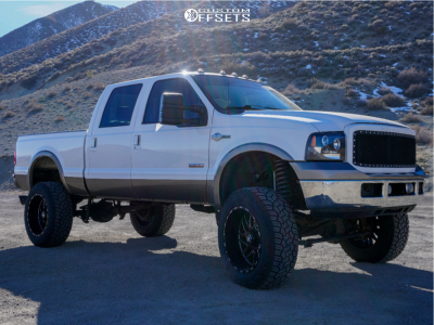 2005 Ford F-350 Super Duty with 22x12 -44 TIS 544B and 37/12.5R22