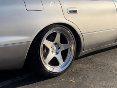 1998 Lexus LS400 with 18x9.5 22 Kansei Knp and 225/40R18 Bridgestone ...