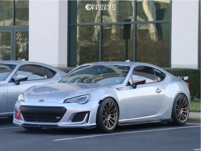 Rin　直接受け渡し 2018 Subaru BRZ with 18x9.5 38 AVID1 AV20 and 245/40R18