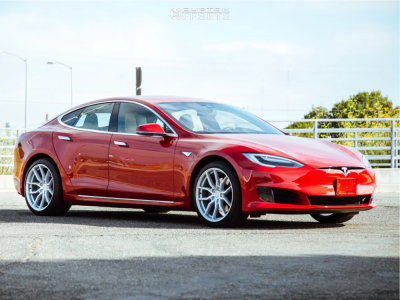 2020 Tesla S - 20x9 30mm - Aodhan Aff1 - Stock Suspension - 245/40R20
