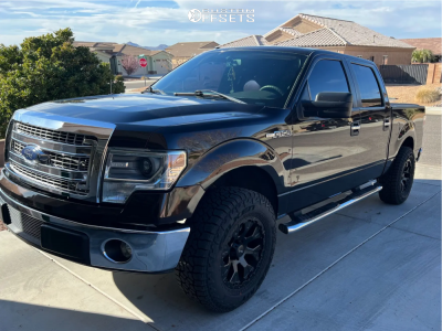 2014 Ford F-150 - 18x9 -12mm - Helo HE878 - Leveling Kit - 275/70R18