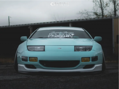 1995 Nissan 300ZX with 18x10 -4 326 Power Yabaking Ghost and